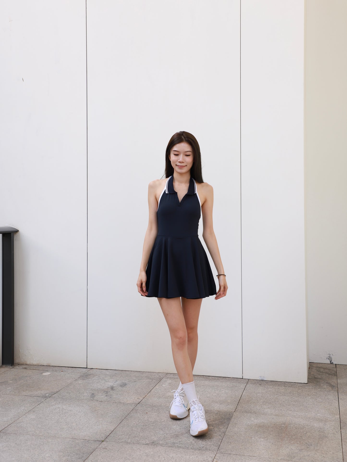 Tennis V Collar Dress