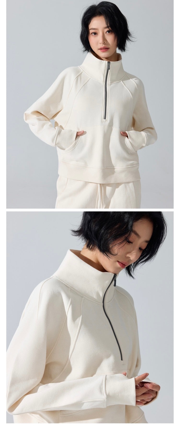 Half Zip Up Hoodie & Pants