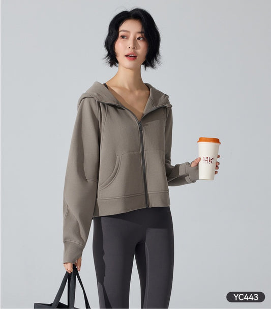 Zip Up Hoodie with Fleece