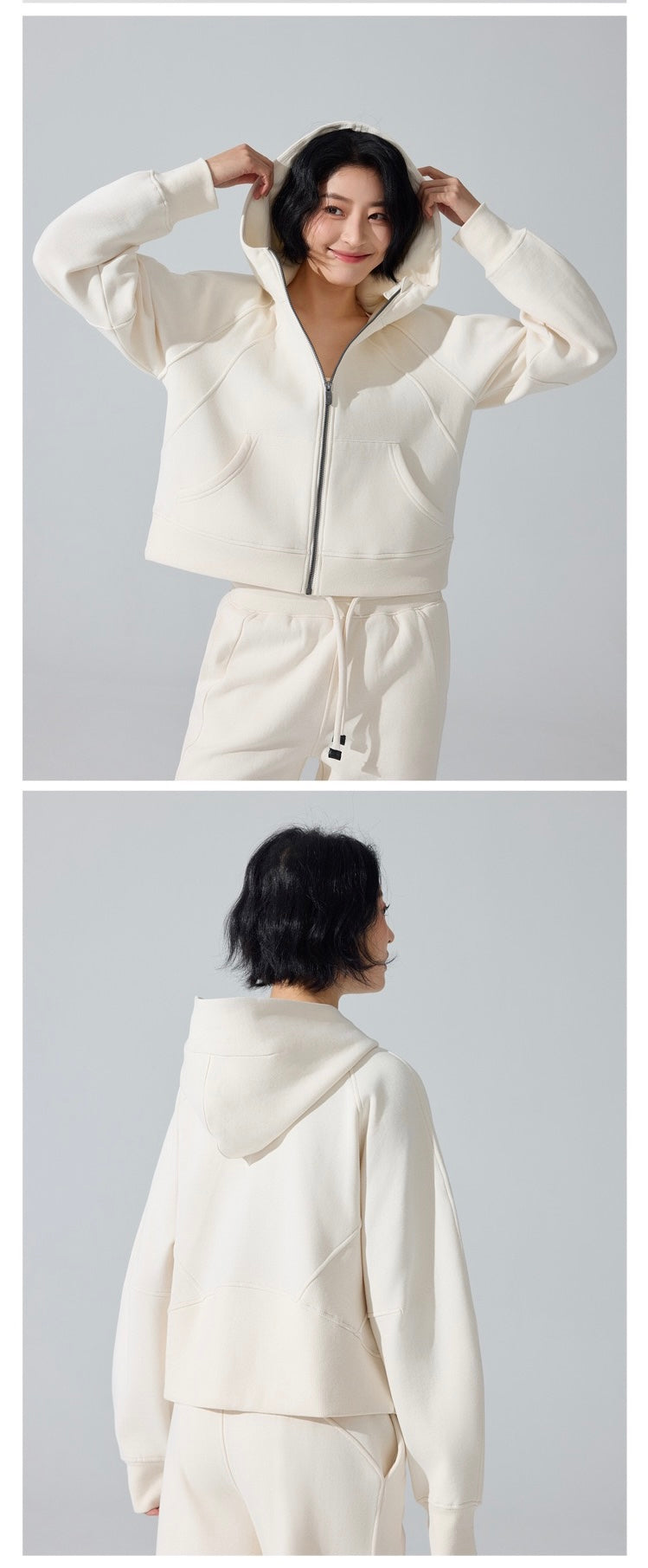 Zip Up Hoodie with Fleece