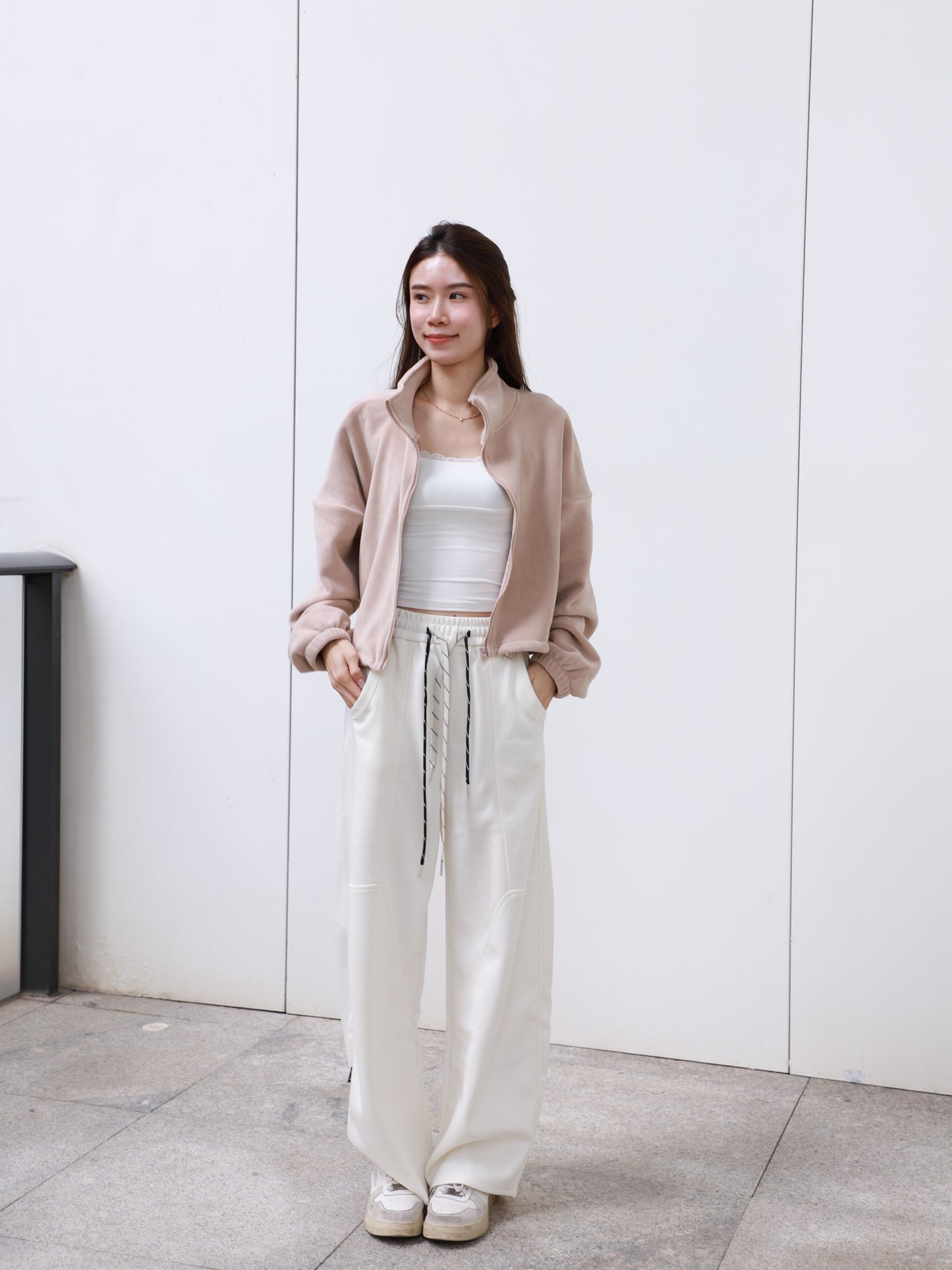 Mixed Strap Cotton Pants