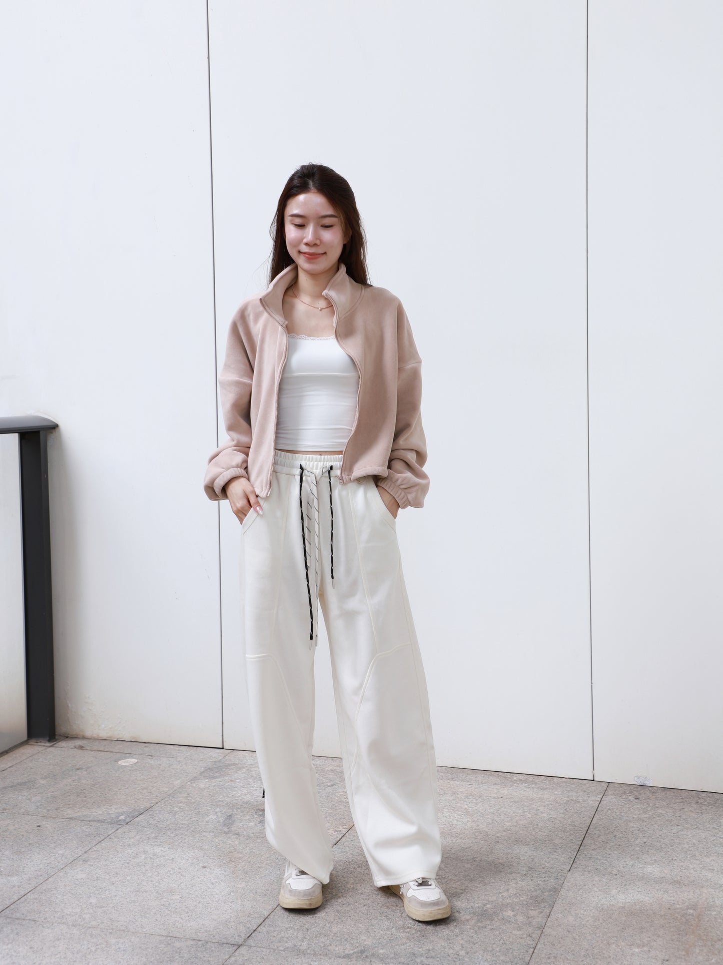 Mixed Strap Cotton Pants