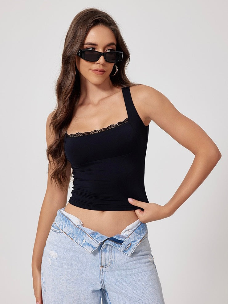 Lace Chest Tank Top